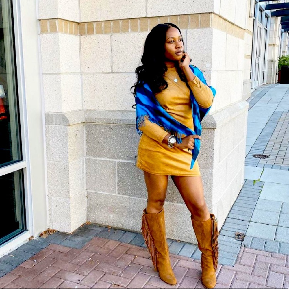 Caramel Kylie Jenner Inspired Dress - brand new